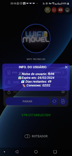 WIFI MÓVEL 4.3.7 Screen 2