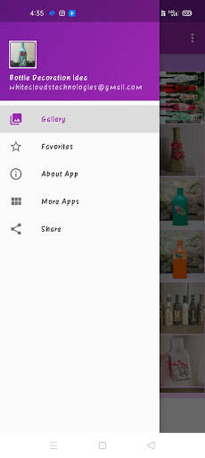 Android application Bottle Decoration Idea Gallery screenshort