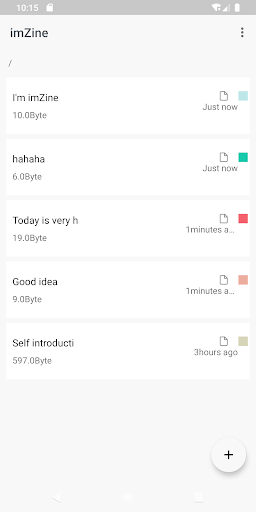 Android application imZine - Rich Text Card Maker screenshort