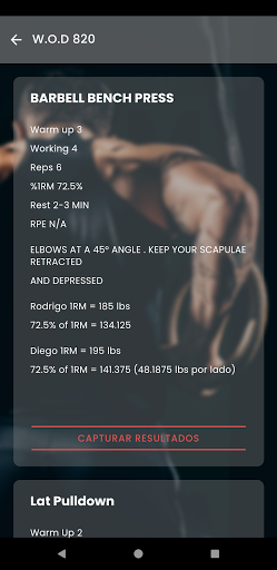 Gymforce Atletas Screen 2