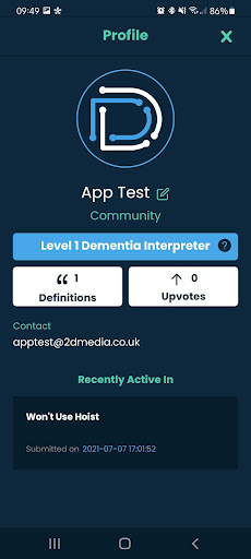 Dementia Dictionary Screen 3