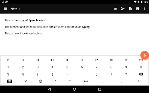 Speechnotes - Sprache zu Text Captura de pantalla