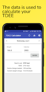 Adaptive TDEE Calculator Screenshot