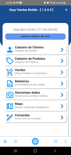 Easy Vendas Mobile Screen 2