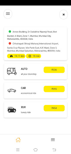 Android application Bookmyyaatra screenshort