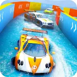 Cover Image of ดาวน์โหลด Water Slide Car Stunts Racer 2.0 APK