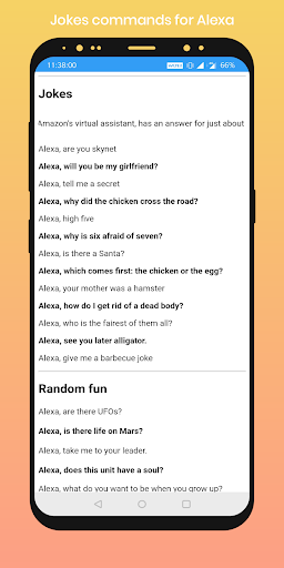 Commands for Alexa Screen 2