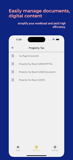 Android application DociFile screenshort