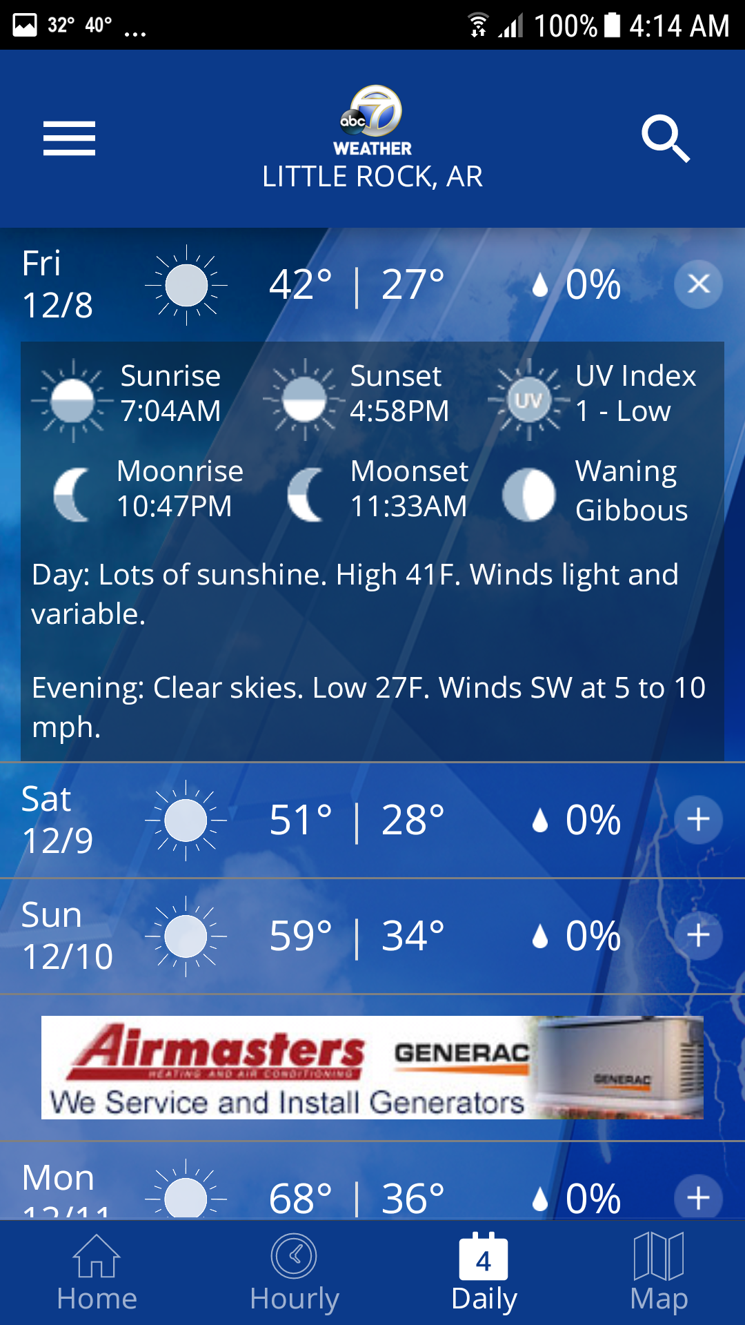 Android application KATV Channel 7 Weather screenshort