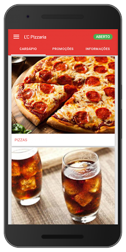 Android application L'C Pizzaria screenshort
