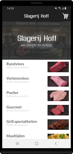 Android application Slagerij Hoff screenshort