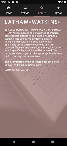 The Book of Jargon® - PTAB Screen 3