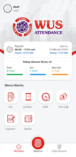WUS Attendance Screen 3