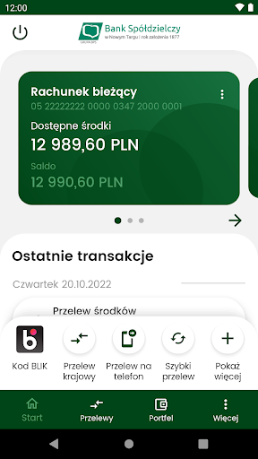 Android application BSNowyTarg mobileNet screenshort