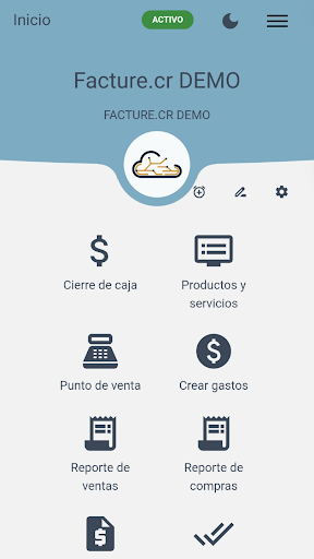 Android application Facture.cr screenshort