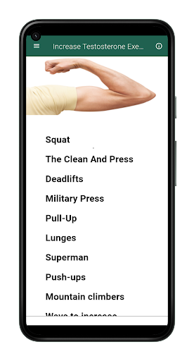 Android application Boost Testosterone Exercices screenshort