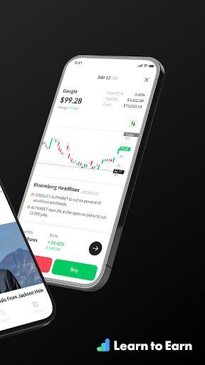 Learn to Earn - Stock News Screen 2