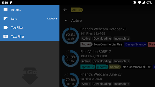 Captura de Pantalla 6 BiglyBT, Torrent Downloader android