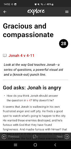 Explore Bible Devotional Screen 3