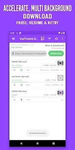 VodTwit: загрузчик видео для Twitch MOD APK (премиум разблокирован) 3