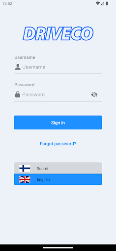 Android application Driveco screenshort