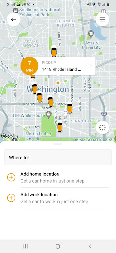 DC Yellow Cab Screen 2