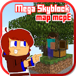 Cover Image of Télécharger Mega Skyblock Survival Map for MCPE 2.0 APK