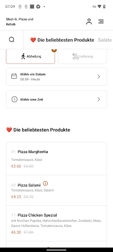 Shah G. Pizza und Kebab Screen 3