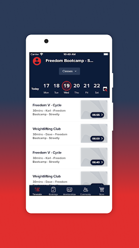 Freedom Bootcamp Screen 3