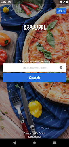 Android application Pizzini Holywood screenshort