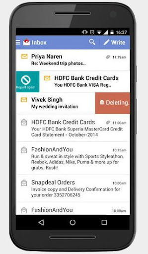 Rediffmail Professional Screen 3