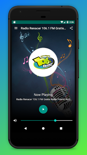 Android application Radio Renacer 106.1 FM Online screenshort
