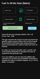 Fuel to Oil Mix Calculator 2