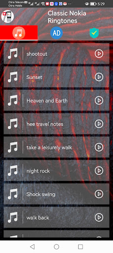 Android application classic nokia ringtones screenshort