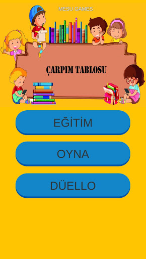 Android application Çarpım Tablosu Öğren ve Oyna screenshort
