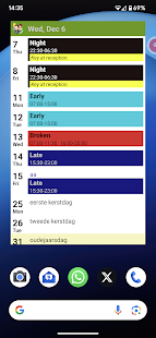 Shift Work Calendar - FlexR Captura de pantalla