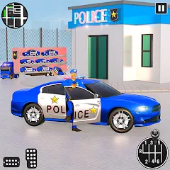 US Police Car Transport Truck on pc