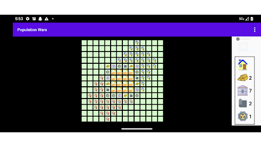 Android application Population Wars screenshort