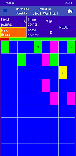 Fill the board Screen 2