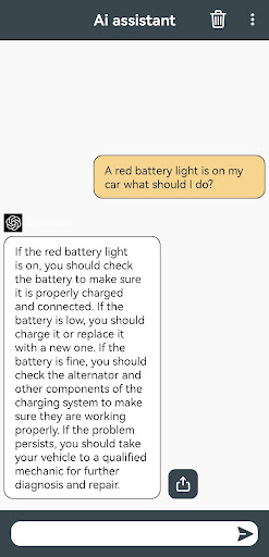 Android application Chat AI Assistant screenshort