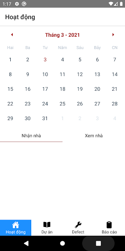 Android application TTCLAND BÀN GIAO screenshort