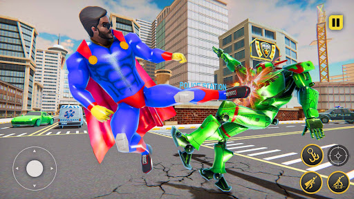 Superhero Flying Robot Hero 3D