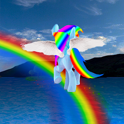 Gambar ikon Pony on the rainbow