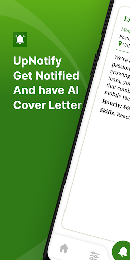 Android application UpNotify screenshort