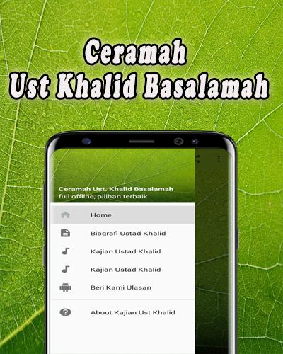 Android application Kajian Ustadz Khalid Basalamah screenshort