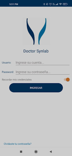 Android application Rangos Críticos screenshort
