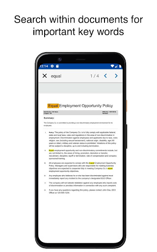 PowerDMS - Policy Management Screen 3