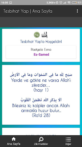 Android application Tesbihat Yap-Zikir ve Tesbihat screenshort
