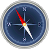 Compass with GPS icon