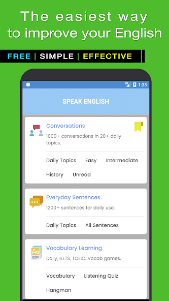 Speak English Fluently 5.59 APK + Мод (Unlimited money) за Android
